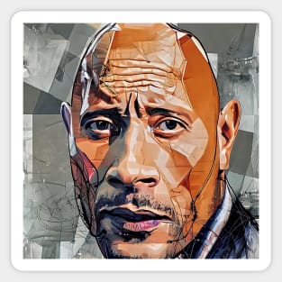 Portrait of Dwayne Sticker